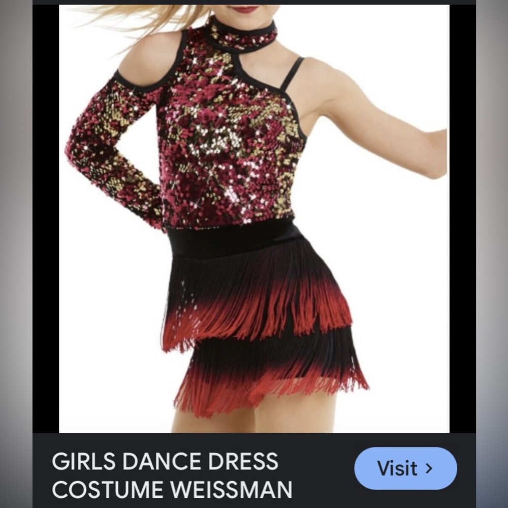 WEISSMAN GIRLS DANCE DRESS COSTUME Style # 11306